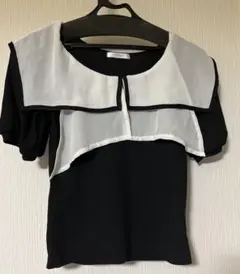 トップス　半袖　black