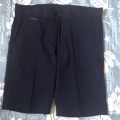 renoma ネイビー ストライプ ショートパンツ未着用品