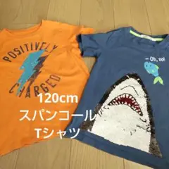 120cm スパンコール 2way Tシャツ 2枚セット GAP H&М