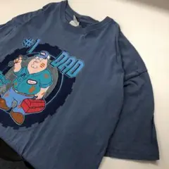 GILDAN ファミリーガイ キャラTシャツ フェードブルー メンズXL