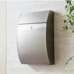 ステンレス 郵便ポスト メールボックス 鍵付き