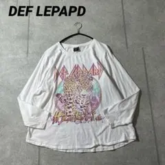海外輸入品　music tee DEF LEPARDデフレパード　バンド　ロンT