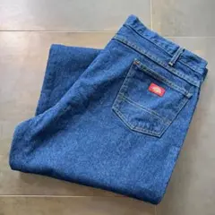 42×32　Dickies ディッキーズ　デニム　ワークパンツ　ワイド　濃紺