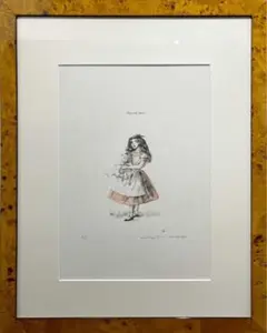 金子國義 真作リトグラフ　お嬢さん「エリザベス」 金子國義「Demoiselles お嬢さん」買取実績｜美術品・絵画買取