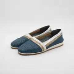 56■銀座かねまつ メッシュスリッポンシューズ(34)美品