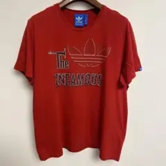 adidas アディダス The INFAMOUS Tシャツ 赤 XL