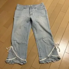 SILCAT フリル付きライトブルーデニム