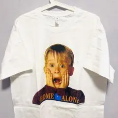 ホームアロン リプリント レトロ Tシャツ 半袖 メンズ 新品 個性的 白