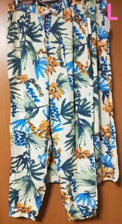 新品タグ付き☆レーヨン100%　ルームパンツ　イージーパンツ　レディースL×2点