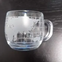 Nescafe 世界地図デザイン ガラスカップ