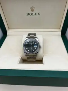 ROLEX 自動巻き 腕時計 ダークグレー