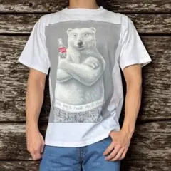 90s USA製 コカコーラ Coca-Cola ポーラーベアーTシャツ 白