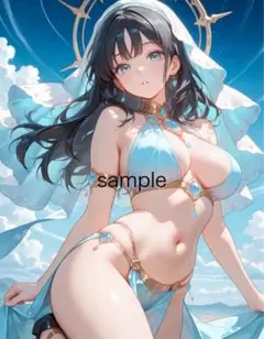 AIイラスト 美女 A4ポスター Ｊ93