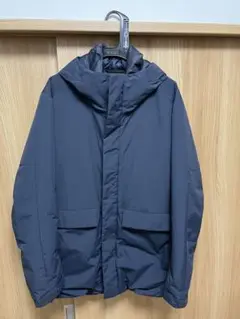 ユニクロ ハイブリッドダウンパーカ ネイビー Lサイズ 美品
