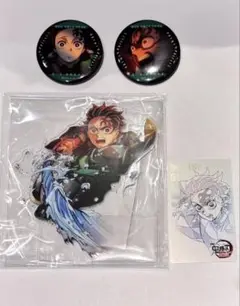 鬼滅の刃 劇場物販 竈門炭治郎 アクスタ 缶バッジ ムビチケ
