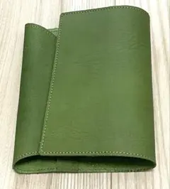 イタリアンレザー　ブックカバー　文庫本サイズ　ハンドメイド