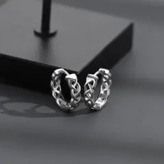 アクセサリー　シルバー　フープ　リング　ストリート　S925 【新作】ピアス