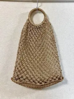 ナチュラルベージュ カゴバッグ