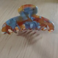 バンスクリップ　マーブル　ブラウン