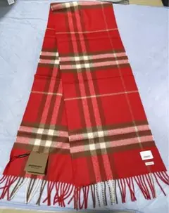 新品Burberry バーバリーカシミヤチェックマフラーまタグ付き
