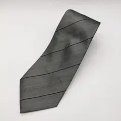 グレー ストライプ ネクタイ