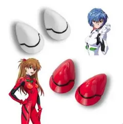 【2種類セット】エヴァンゲリオン　ヘアクリップ　コスプレ　綾波レイ　ヘアピン