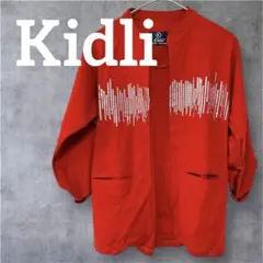 一点物✨美品❣️Kidli 赤 ノーカラージャケット サイズ12