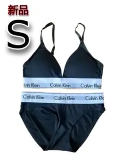Calvin Klein ブラック ブラジャーショーツセット Sサイズ