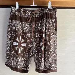 CIAO PANICのバンダナ柄 ブラウン ショートパンツ