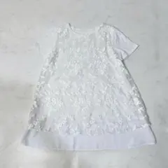 Provador プロバドール 刺繍 花柄 チュニック トップス ホワイト