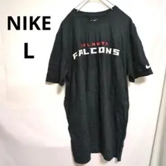 【NIKE 】ナイキ　半袖Tシャツ　黒　ブラック　ロゴ　L　海外US古着