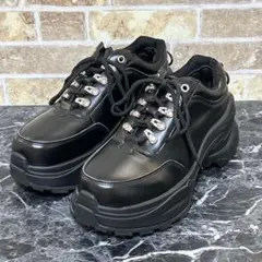 【799】✨美品✨ADRER スニーカー 厚底　ブラック