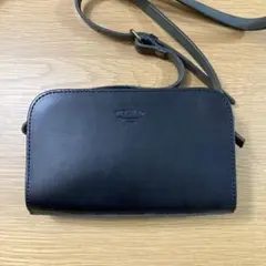 タイドウェイ SHIKAKU MINI SHOULDER BAG 本革　黒