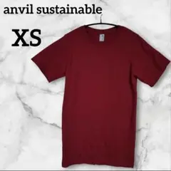 1点限定⭐️anvil sustainable 【XS】半袖Tシャツ 　　レッド