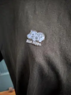 古代エジプト展限定 Blue Hippo ブラック Tシャツ XL