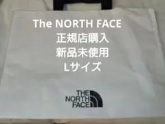 【韓国限定】ノースフェイス　ホワイト　エコバッグ　ショッピングバッグ　Lサイズ