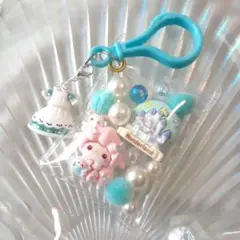 キャンディバックキーホルダー　ひつじと遊園地