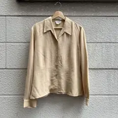 USED USA古着 オープンカラーシャツ シルクシャツ 開襟 vintage
