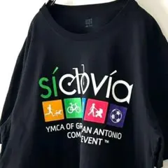 ディストリクト sielovia YMCA Tシャツ L ブラック 黒 古着