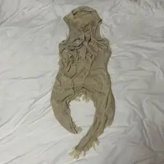 00's goa vintage ベージュ フリンジ付きカーディガン