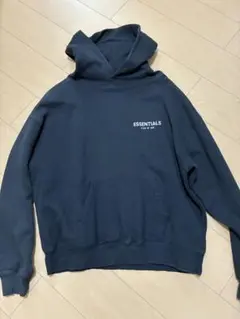ESSENTIALS ブラック パーカー XL