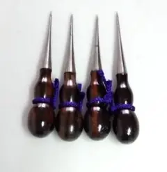 黒檀木製くじり　4個組