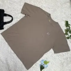 美品　カーハート　半袖Tシャツ　ベージュ　ワンポイント　オリジナルフィット　XL