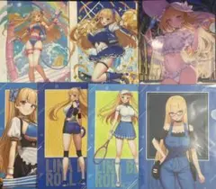 dmmスクラッチ　ミチハス　リナ・ベル・ロール　クリアファイル　7点セット