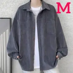 ★シャツ M 長袖 春 おしゃれ 無地 シンプル カジュアル オーバーサイズ