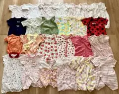 ベビー服 女の子 半袖 50~70センチ 25点セット まとめ売り 半袖 夏服