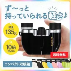 双眼鏡 ライブ コンサート 10倍 ブラック オペラグラス 小型 N-524