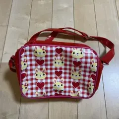 ショルダーバッグ 女の子 赤 可愛い うさぎ