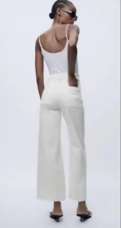 ZARA マリンストレート　デニムパンツ
