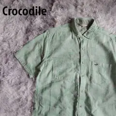 Crocodile クロコダイル メンズ リバーシブル 半袖シャツ Mサイズ